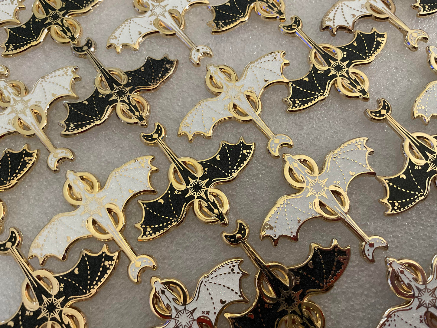 celestial dragon enamel pin set