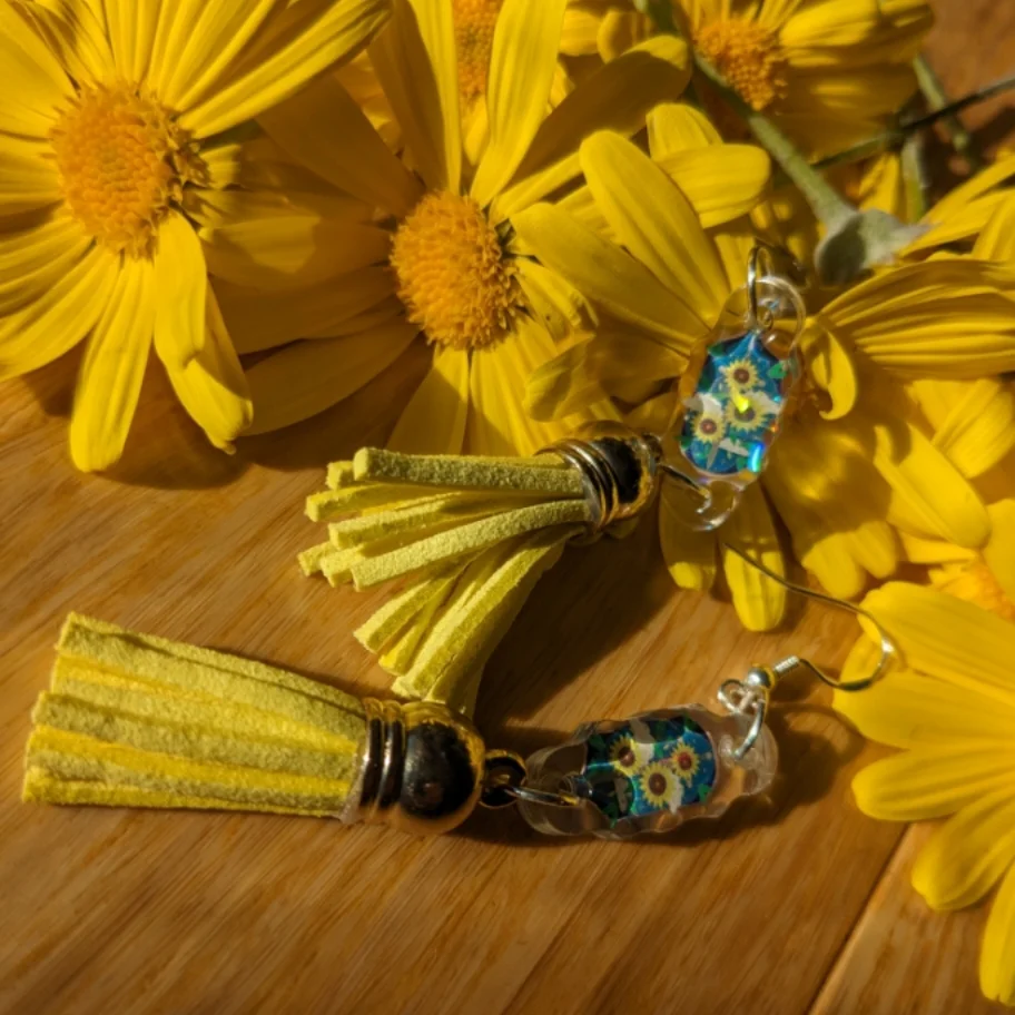 sunlight sword earrings