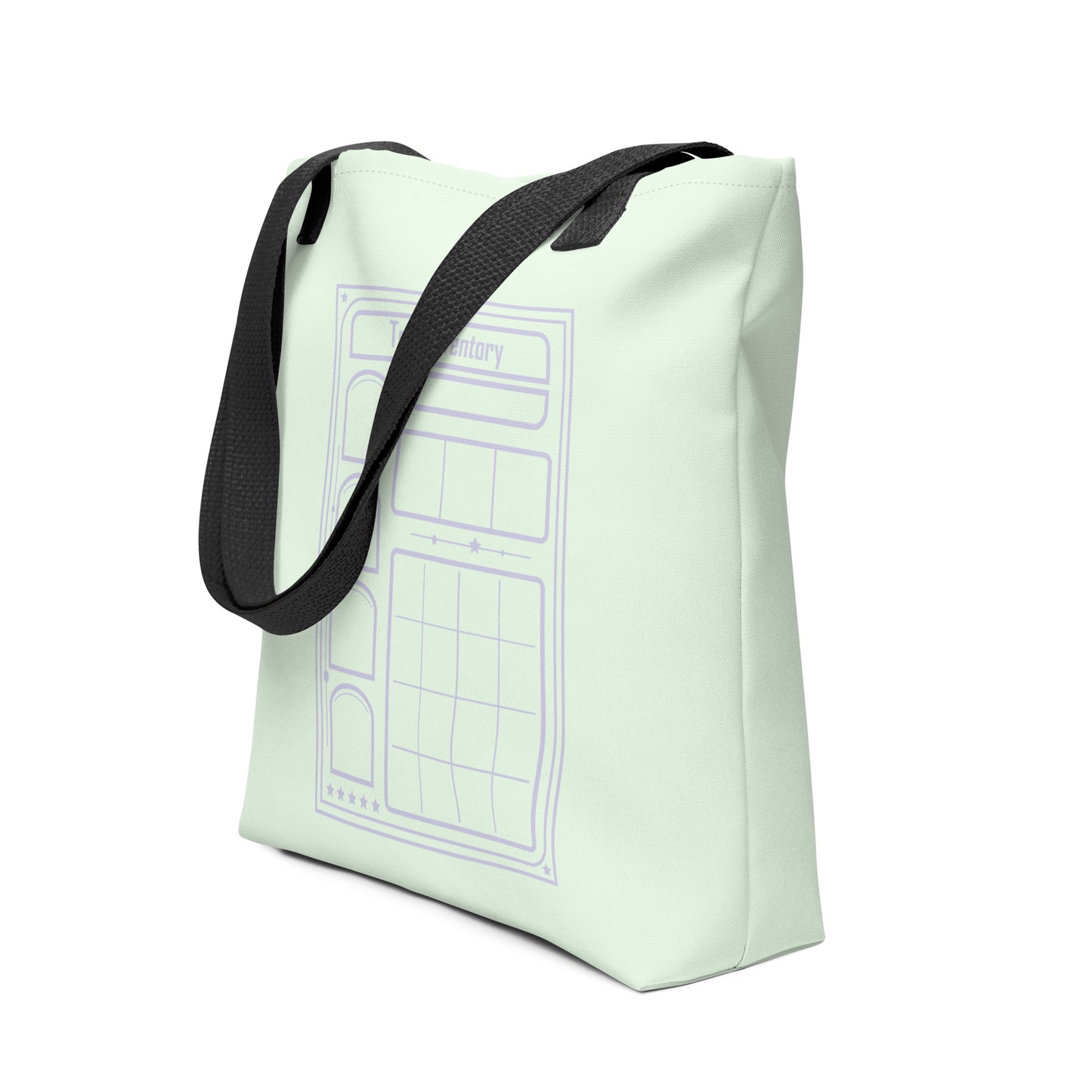 Pastel D&D Character Sheet Tote Bag