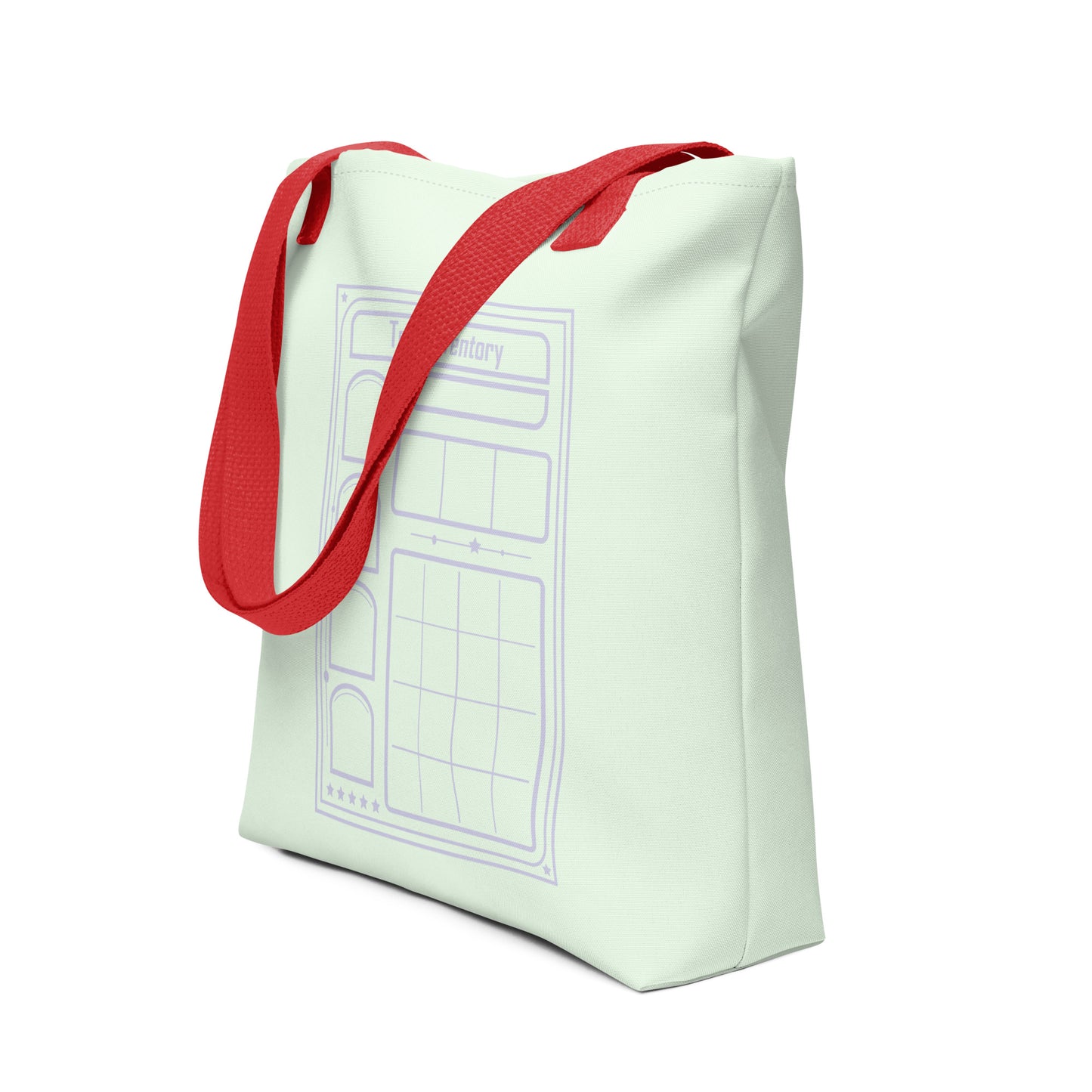 Pastel D&D Character Sheet Tote Bag