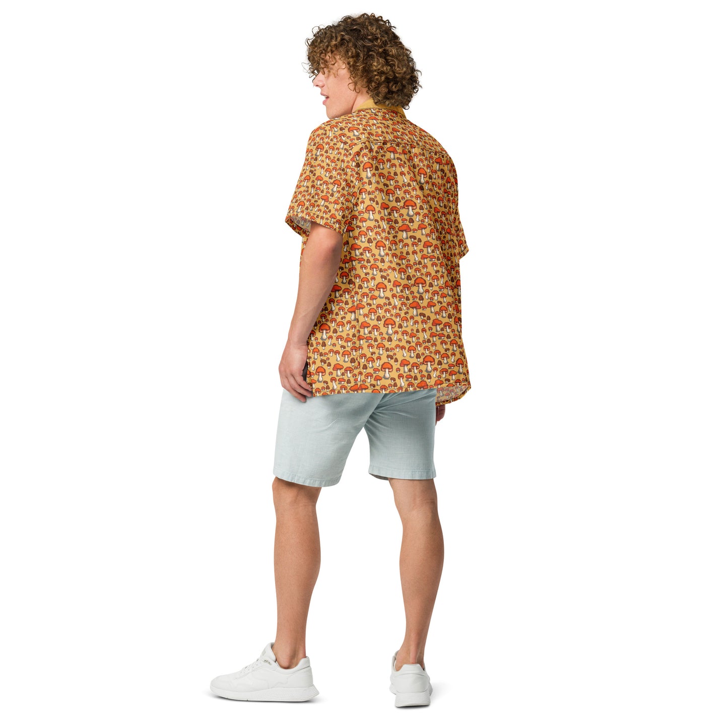 Pixel Fungi Sprites Unisex button shirt