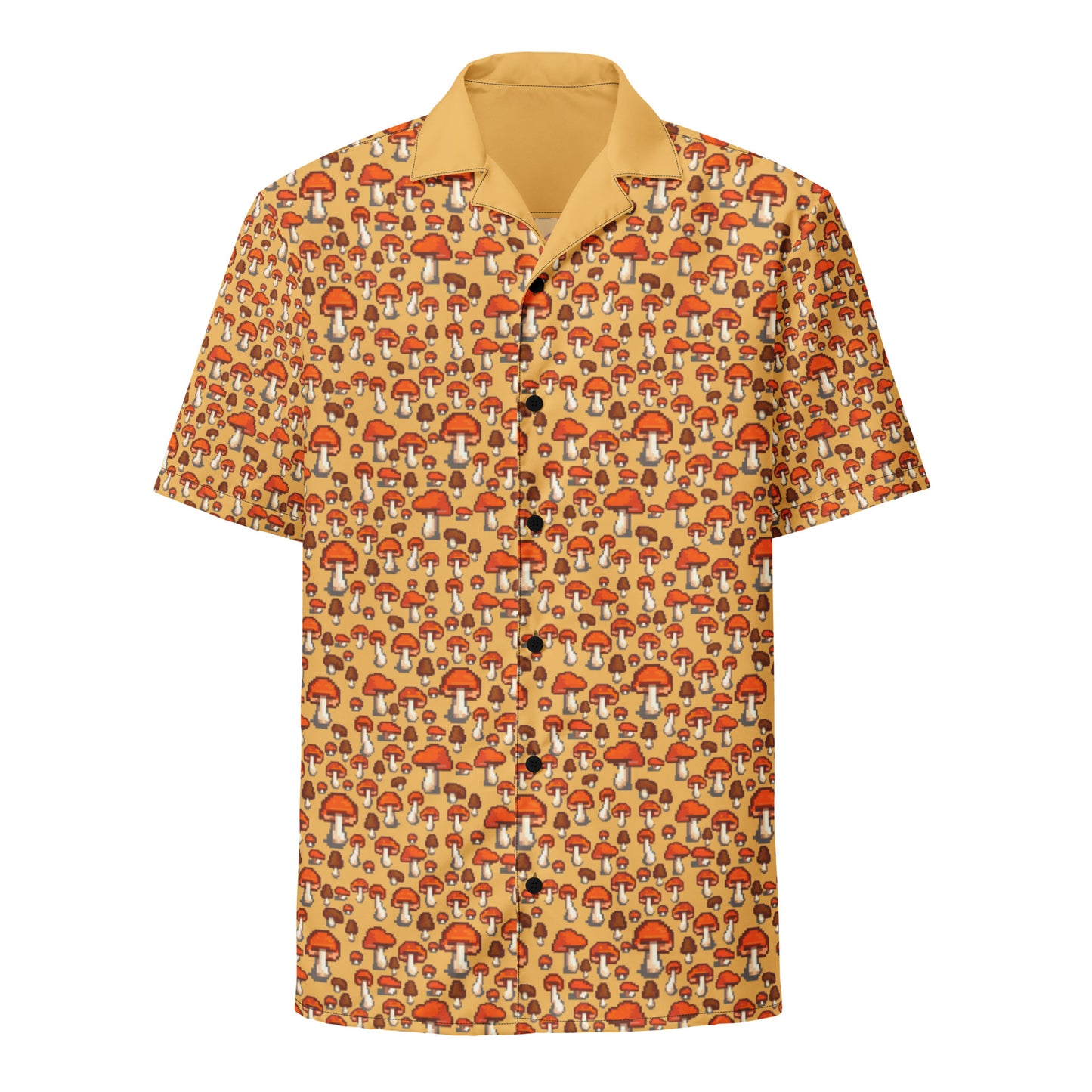 Pixel Fungi Sprites Unisex button shirt