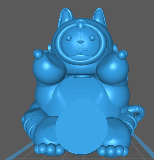 Space maneki cat- cute model 3d print Digital file Stl V1.01.