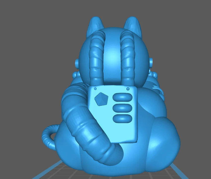 Space maneki cat- cute model 3d print Digital file Stl V1.01.