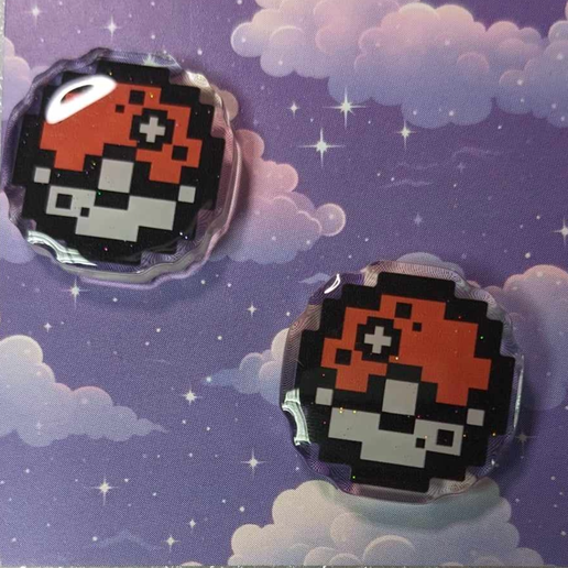 8 bit pokeball pins