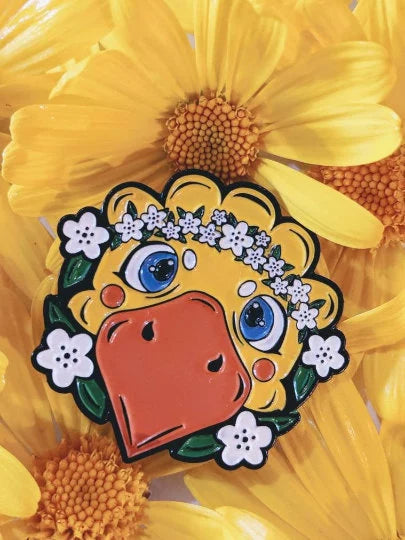 Golden Spring Chocobo limited edition enamel pin