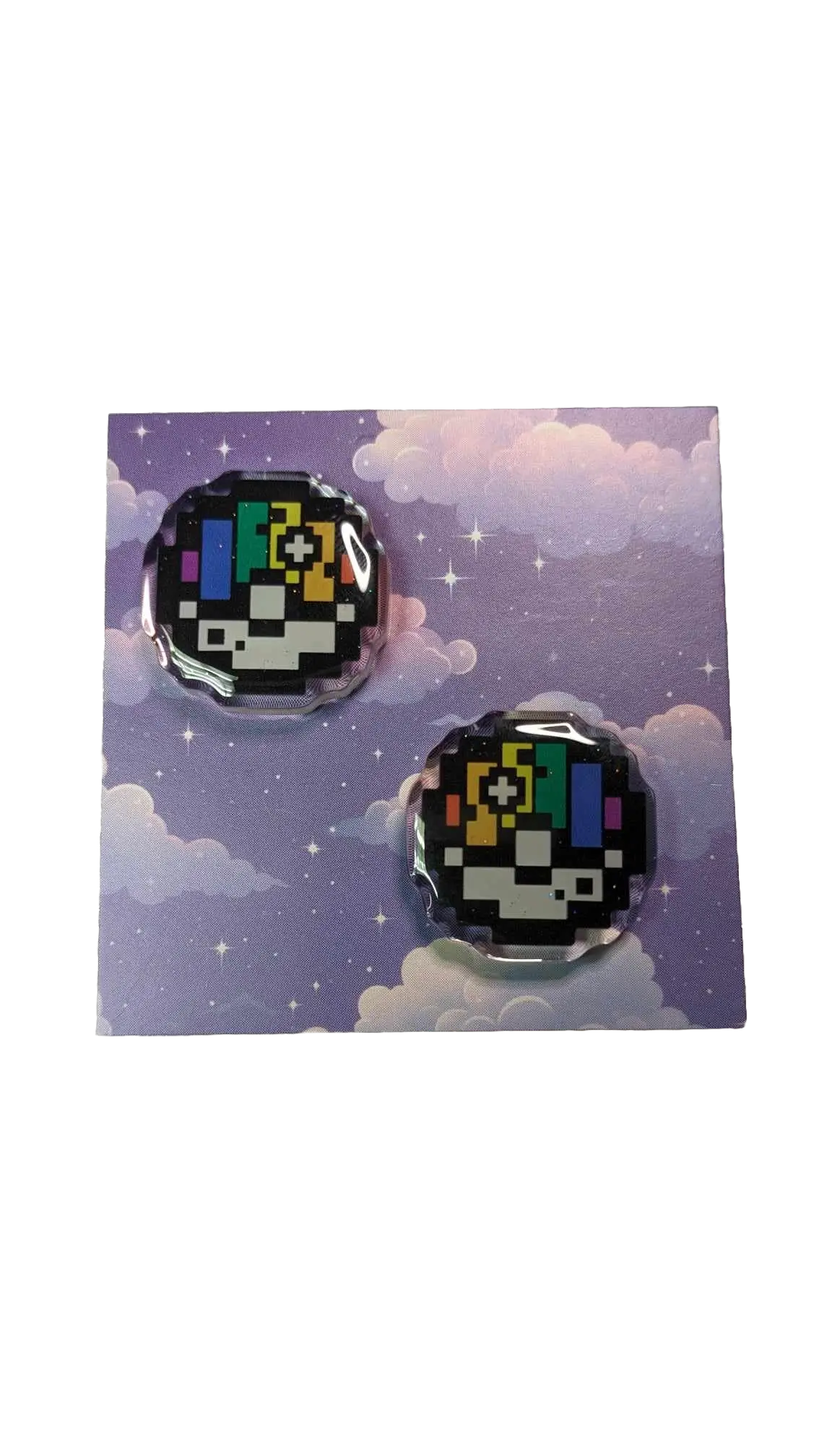 Rainbow 8bit Ball Karmacranesartist