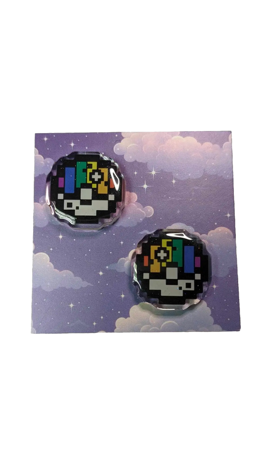 Rainbow 8bit Ball Karmacranesartist