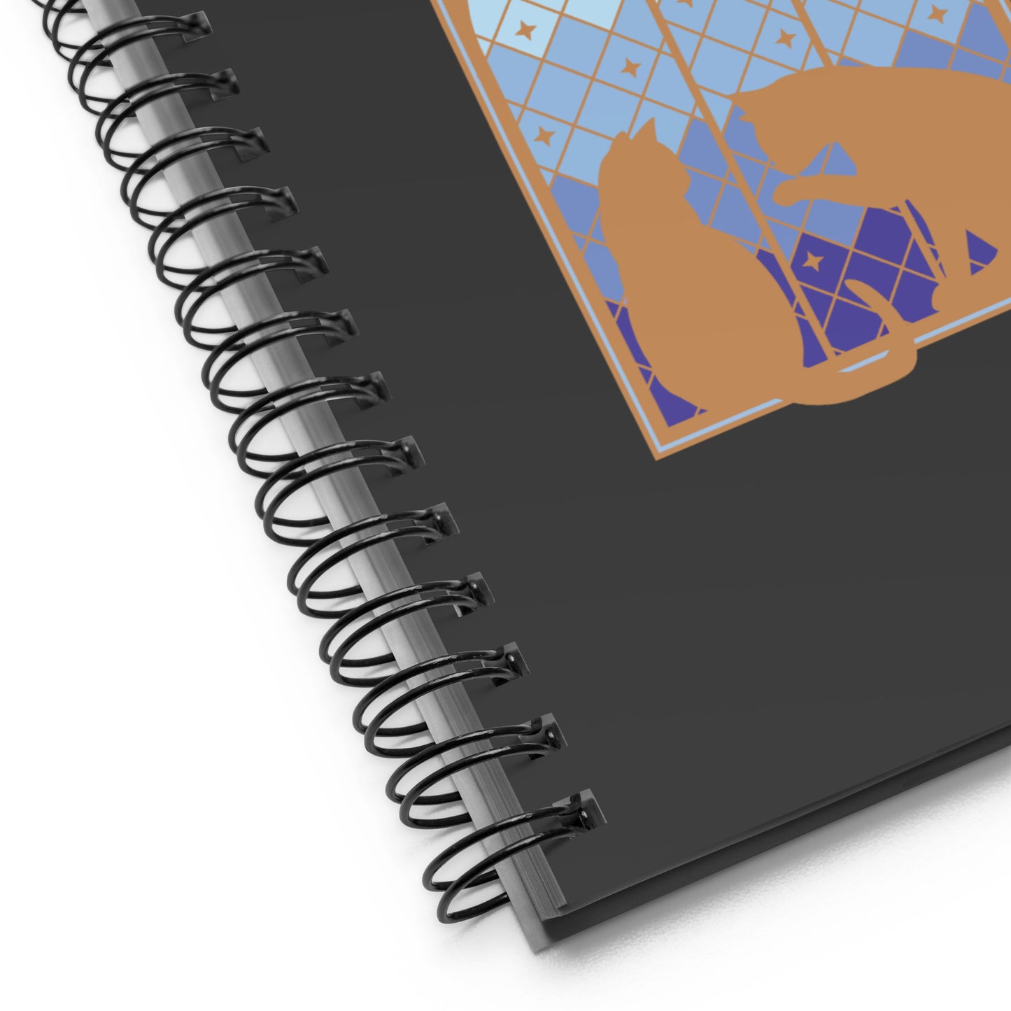 cat-thedral window Spiral notebook