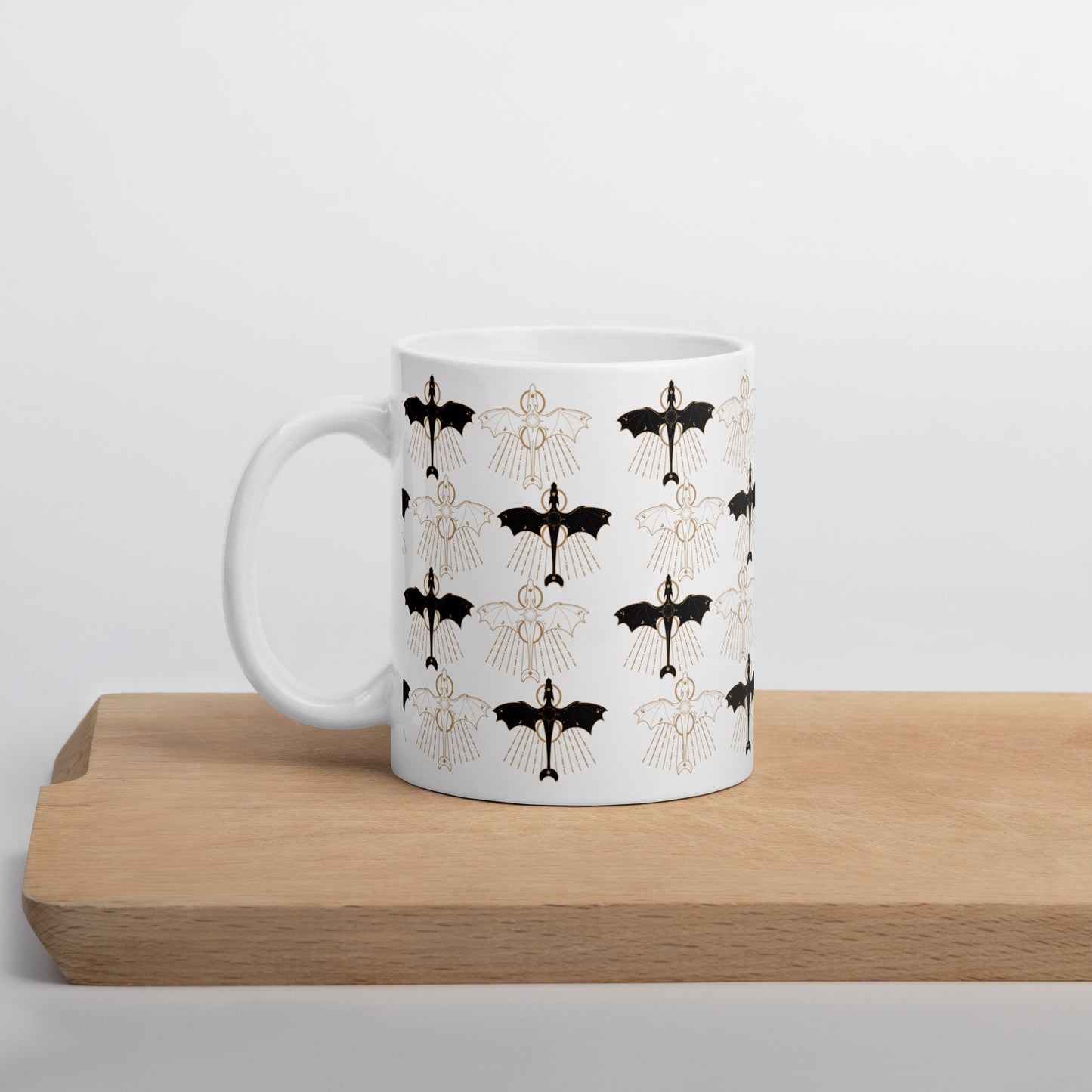 Celestial Dragon Formation , White glossy mug