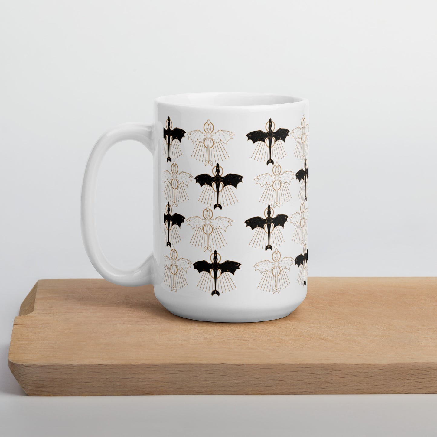 Celestial Dragon Formation , White glossy mug