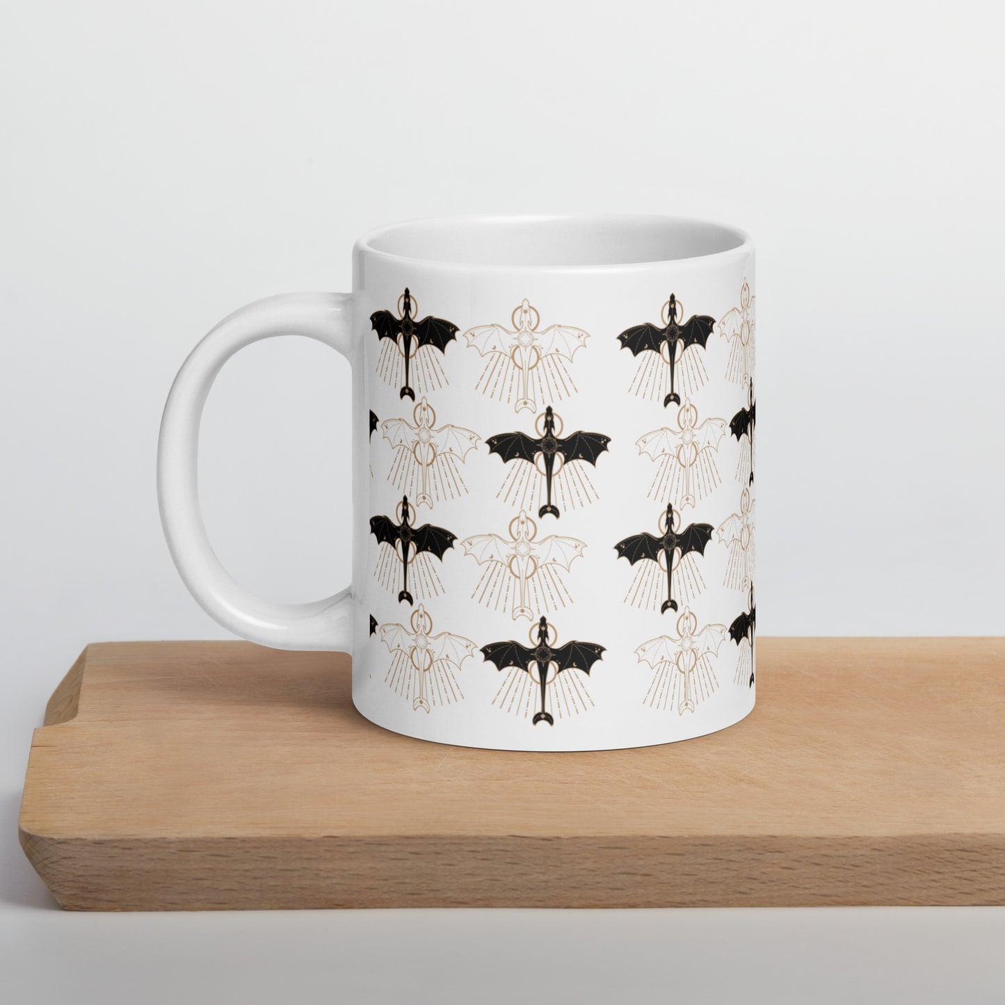 Celestial Dragon Formation , White glossy mug